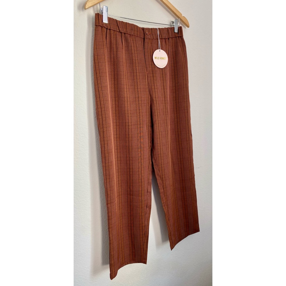 SOLD Wild Honey 🍂 Fall Plaid High Waisted Pants NWT - Picture 3 of 15